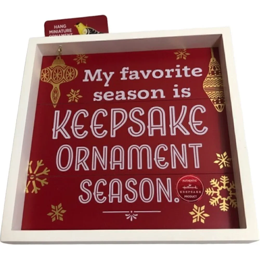 Hallmark My Favorite Season is Keepsake Wood Sign